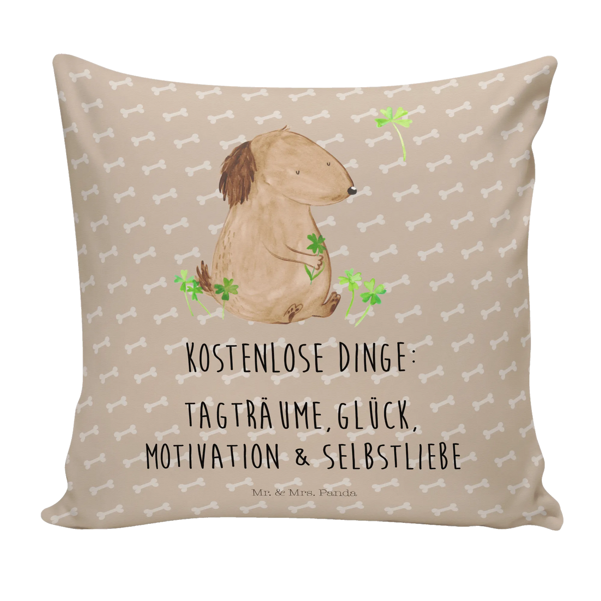 40x40 Kissen Hund Kleeblatt