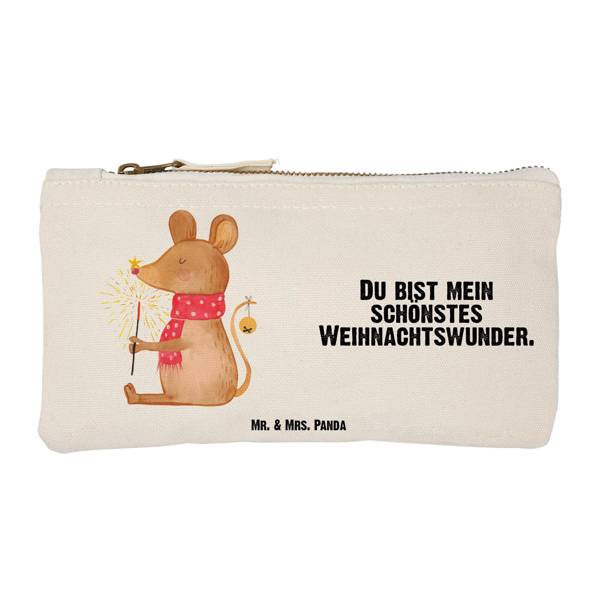 Schminktasche Maus Weihnachten