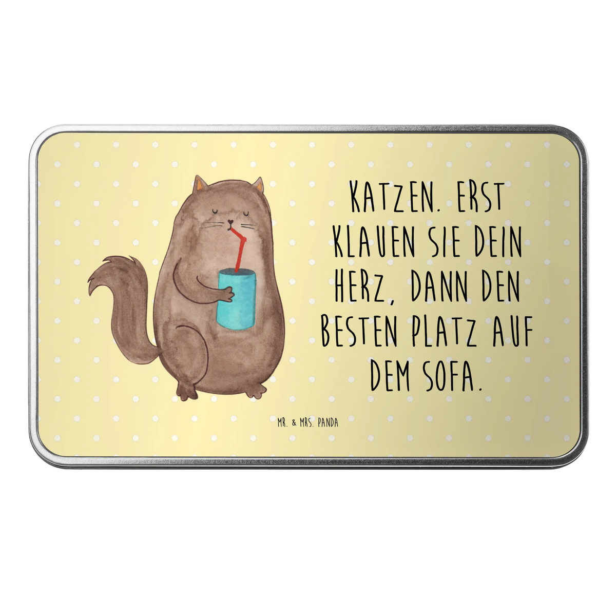 Metal tin Cat can