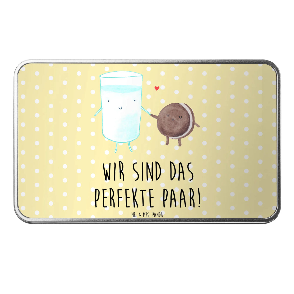 Metal tin milk biscuit card, gift ideas, gifts, small animals, cute, cute animal motives, hand drawn, funny sayings, good mood, special gifts, animal lover, biscuit, romantic, motif sweet, invitation breakfast, perfect couple, cookies