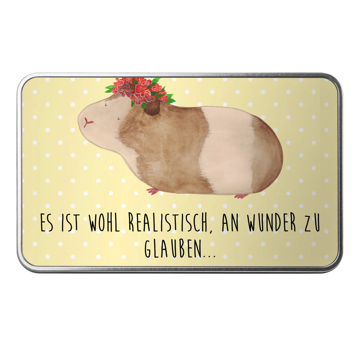 Metal tin Guinea pig wisdom
