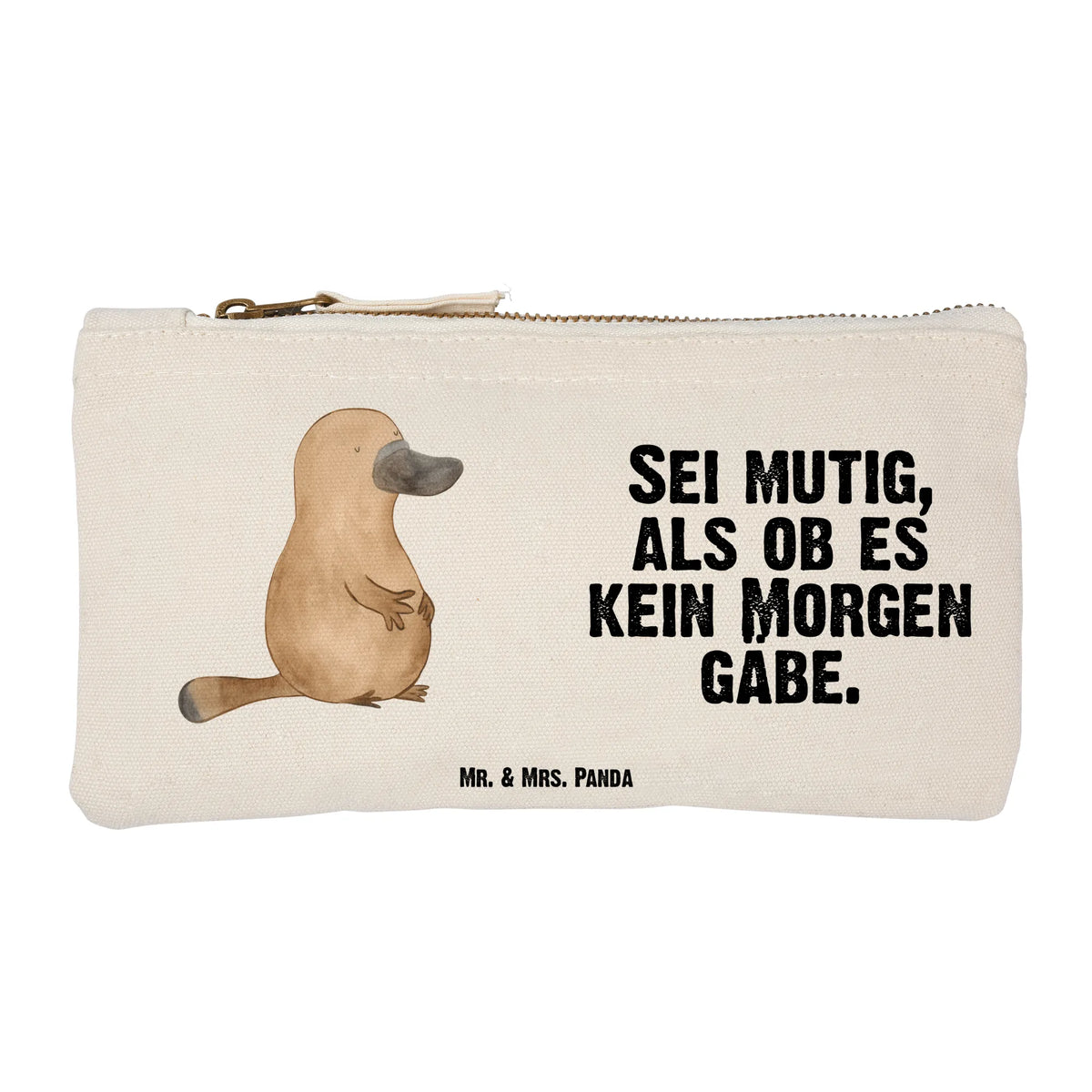 Schminktasche Schnabeltier Mut kosmetiktäschchen, Mäppchen, Stofftasche, Waschbeutel, Federtasche, Make-Up Tasche, Kosmetikbeutel, Schminkbeutel, toiletry bag, Beauty Bag, Pinseltasche, Waschtasche, Stiftemäppchen, Schminktasche, Kulturtasche, Kulturbeutel, Baumwolltasche, aufbewahrungstasche, Täschchen, Schulmäppchen, Kosmetiktasche, Etui, Pouch, Schminktäschchen, utensilientasche, aufbewahrungsbeutel, Stifteetui, beauty case, pencil case, Federmappe, Baumwollbeutel, Schlampermäppchen, Schlamper, beauty tasche, Stoffbeutel, Meer, Urlaub, Meerestiere, Motivation, Lebensweisheit, Mut, Büro, Schnabeltiere, Arbeit, Weltreise, Neuanfang, Training, mutig, Raodtrip, Neustart, Schnabeltier