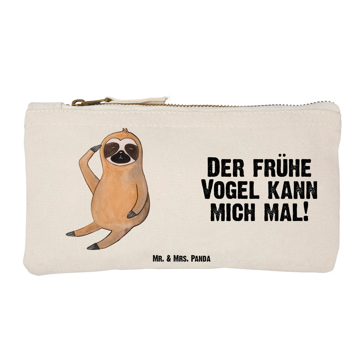 Schminktasche Faultier Vogel kosmetiktäschchen, beauty tasche, Make-Up Tasche, Schlampermäppchen, Federtasche, Baumwolltasche, Waschtasche, Federmappe, pencil case, Kulturtasche, Stifteetui, Pinseltasche, Baumwollbeutel, Waschbeutel, Schulmäppchen, beauty case, Stoffbeutel, aufbewahrungsbeutel, Schlamper, Kosmetiktasche, Schminktasche, Kosmetikbeutel, aufbewahrungstasche, Schminkbeutel, toiletry bag, Etui, Schminktäschchen, utensilientasche, Stiftemäppchen, Beauty Bag, Mäppchen, Kulturbeutel, Pouch, Täschchen, Faultier Deko, Faultier Geschenk, Faultier, Faultierwelt, Früher Vogel, Spinner, faul, Frühaufsteher, Faultiere, Der Frühe Vogel, Morgenmuffel, Vogel, Lieblingstier