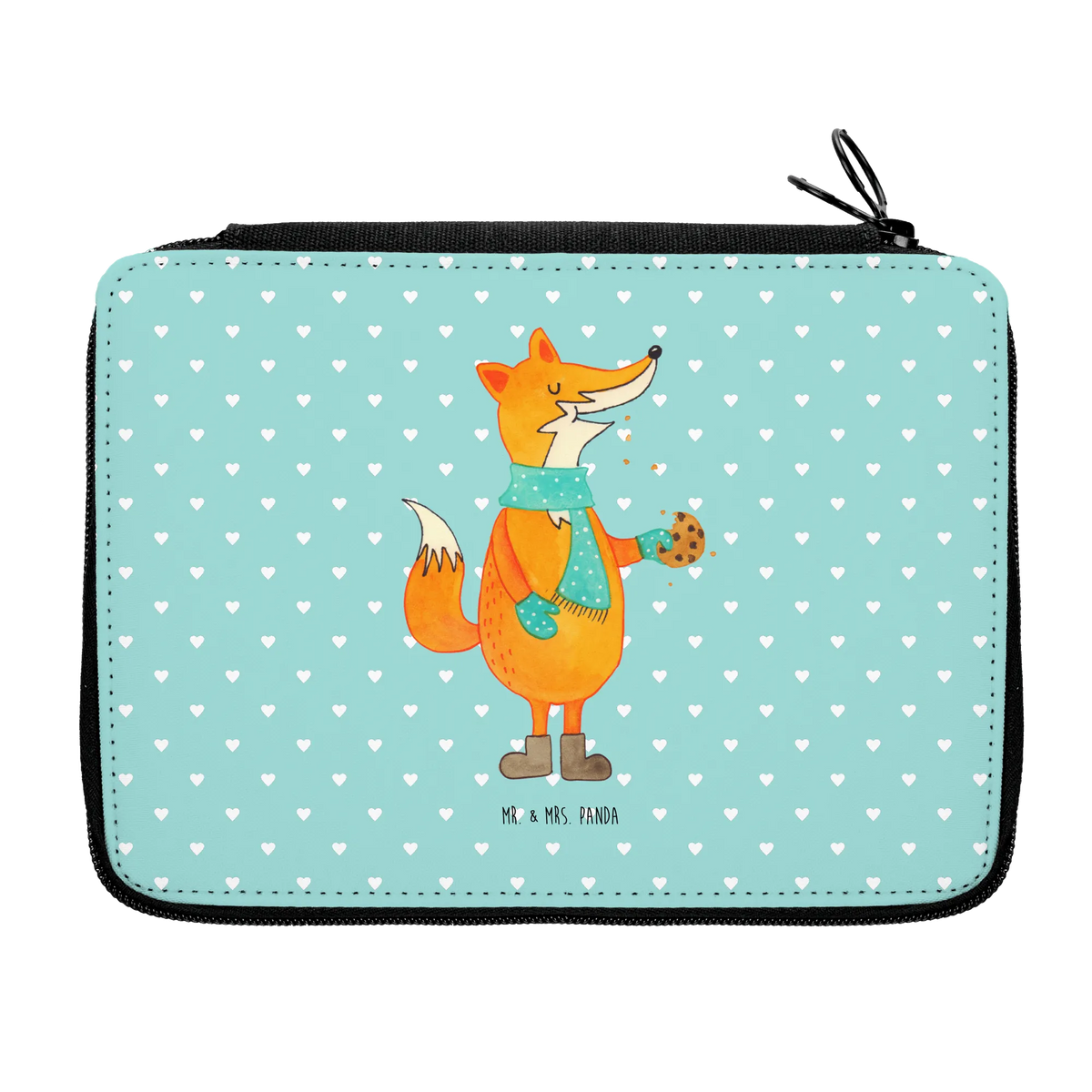 Leather folder Fox biscuit
