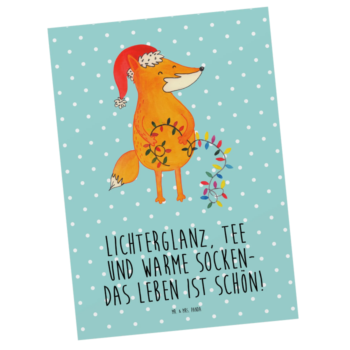 Postcard Fox Christmas