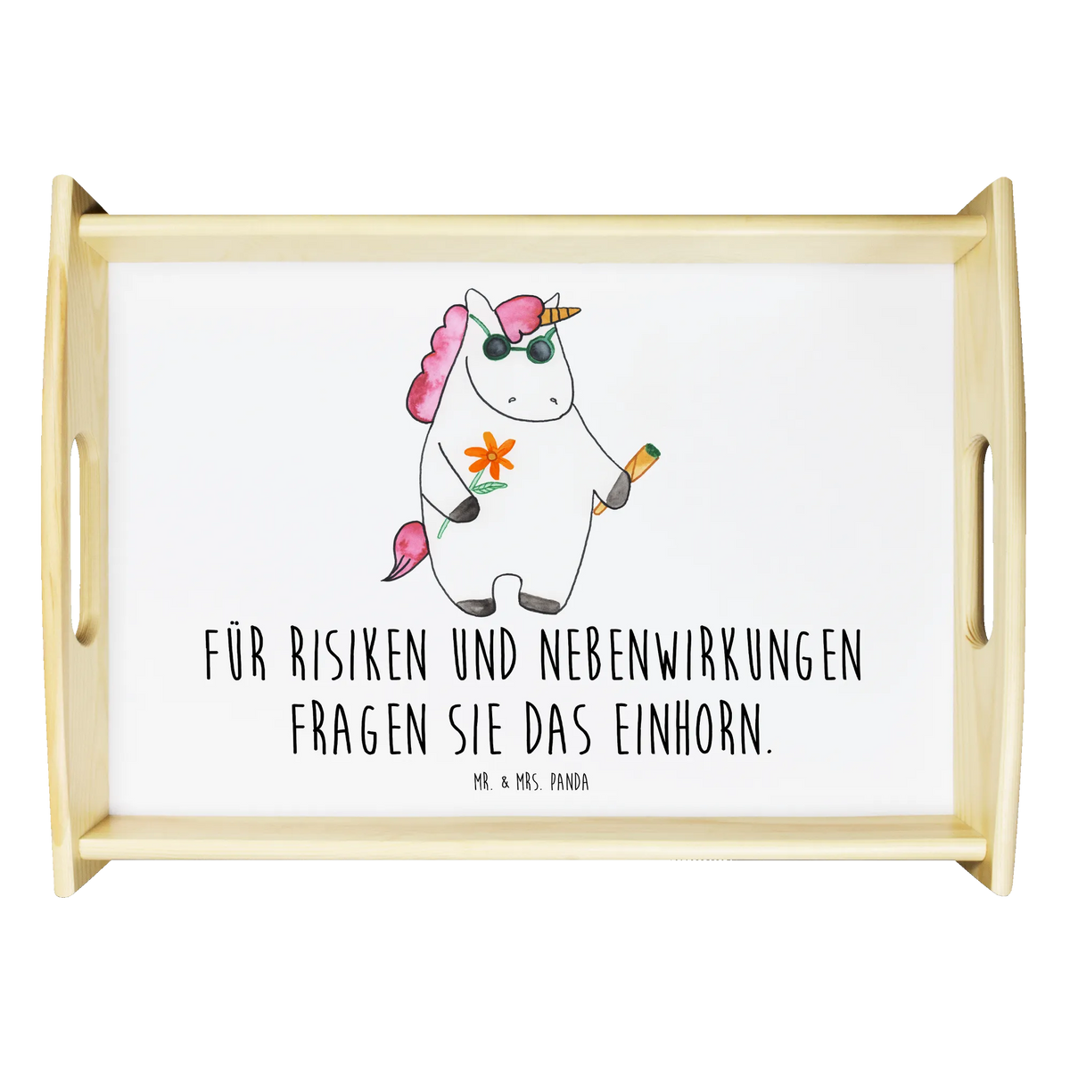 Serviertablett Einhorn Woodstock