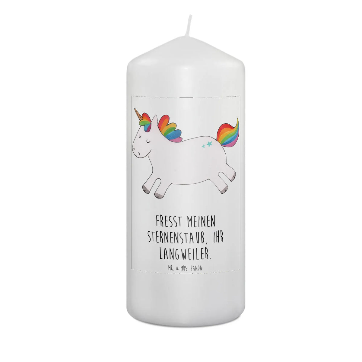 Candle unicorn happy