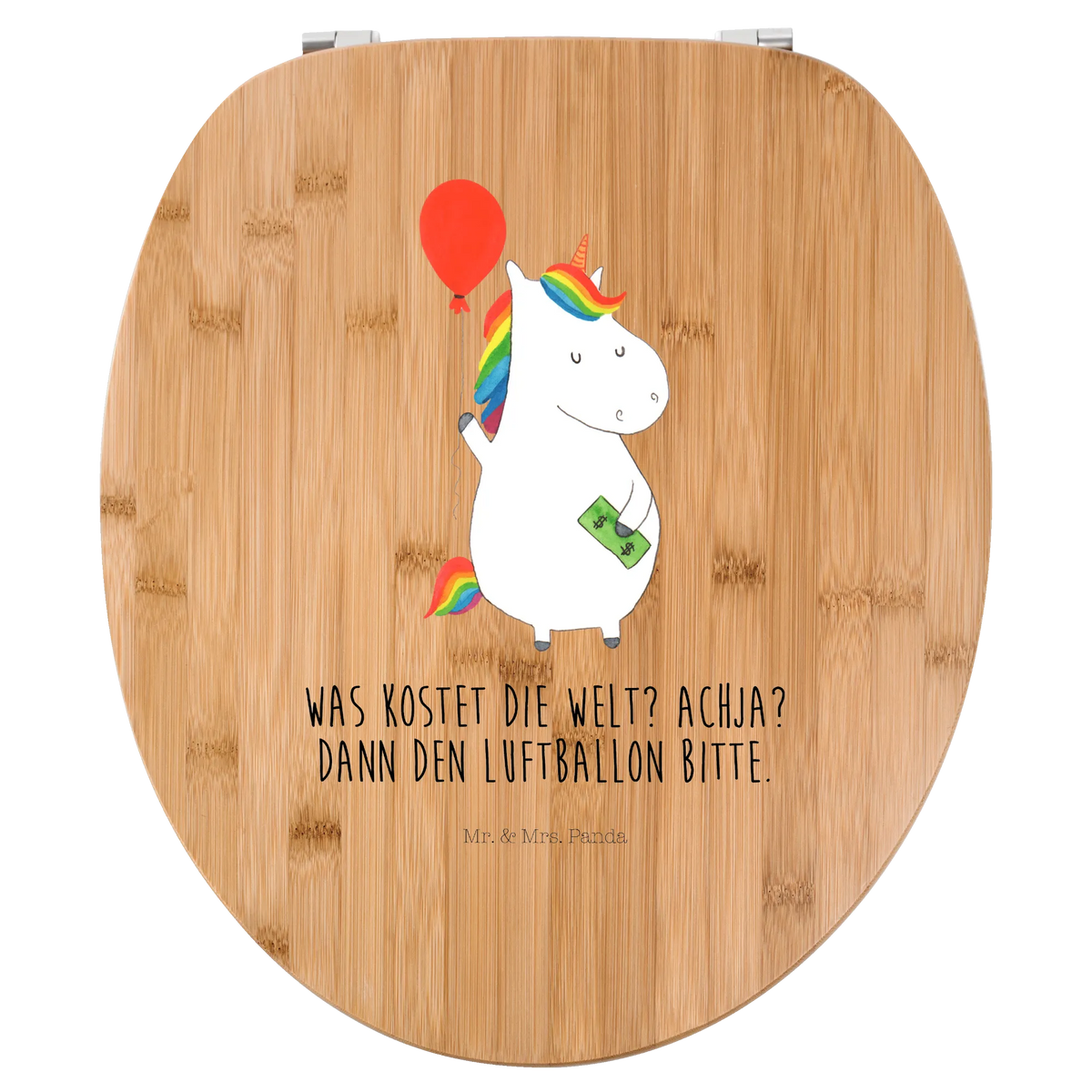 Motiv WC Sitz Einhorn Luftballon