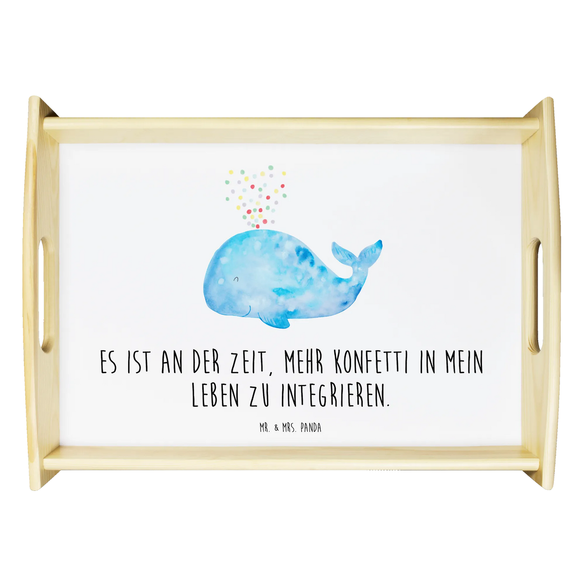 Taca serwisowa wieloryb konfetti Zwierzeta morskie, Morze, Wakacje