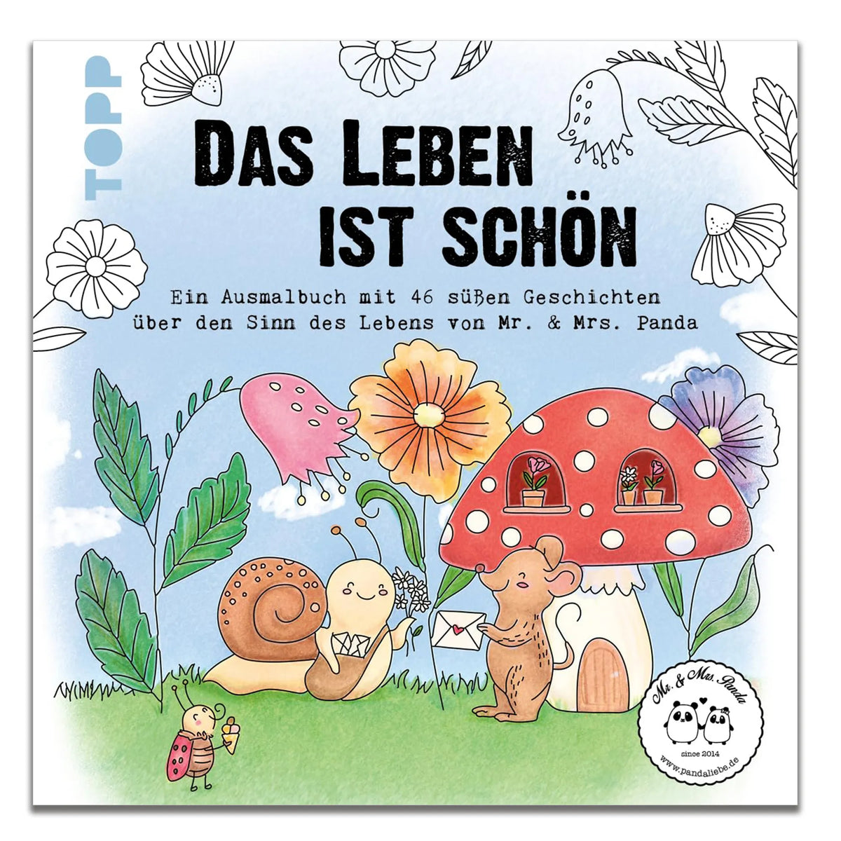 Malbuch Das Leben ist schön! Ausmalbilder Kinder, Malbuch Erwachsene, Ausmalbuch, Bilder zum Ausmalen, Malvorlagen, Ausmalbilder, Tiermotive, Gute Laune, lustige Sprüche, Tiere