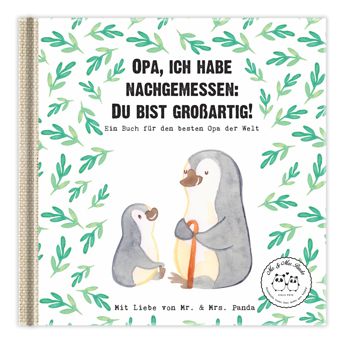 Geschenkbuch Opa, ich habe nachgemessen: Du bist großartig! Buchgeschenk, Personalisierte Bücher, Geschenke, Persönliche Geschenke, Last-minute-Geschenke, Jahrestaggeschenk, Personalisierte Geschenke, Muttertag, Vatertag, Mama, Papa, Oma, Opa, Familie, Schwester, Bruder